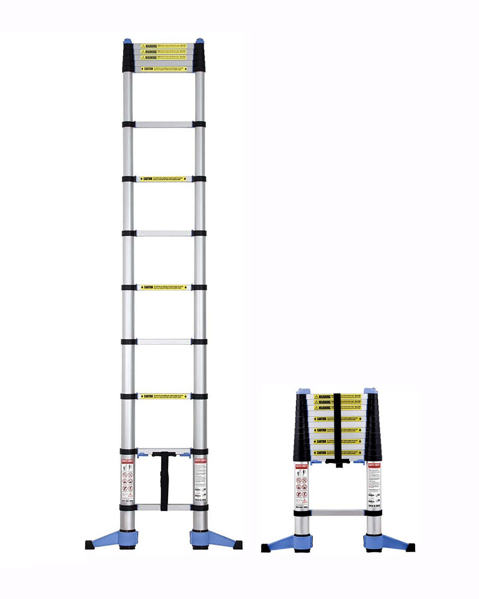 EN131-6 Telescopic Ladder 3.2m Soft Close With Stabiliser Bar