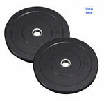 Weight Plates Pair Olympic Barbell Weights For Home Gym Workout Range 2.5 - 20KG