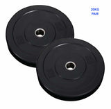 Weight Plates Pair Olympic Barbell Weights For Home Gym Workout Range 2.5 - 20KG