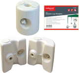 Plastic Gazebo Leg Weights 4 Pack 25mm White (Empty to be Filled)